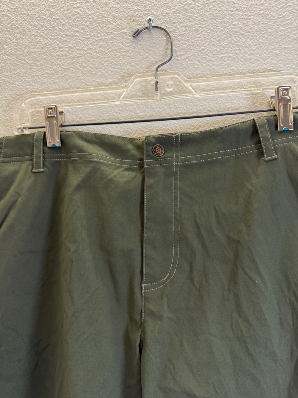 sahalie Women's High-Waist Olive Green Outdoor Shorts - Picture 4 of 10